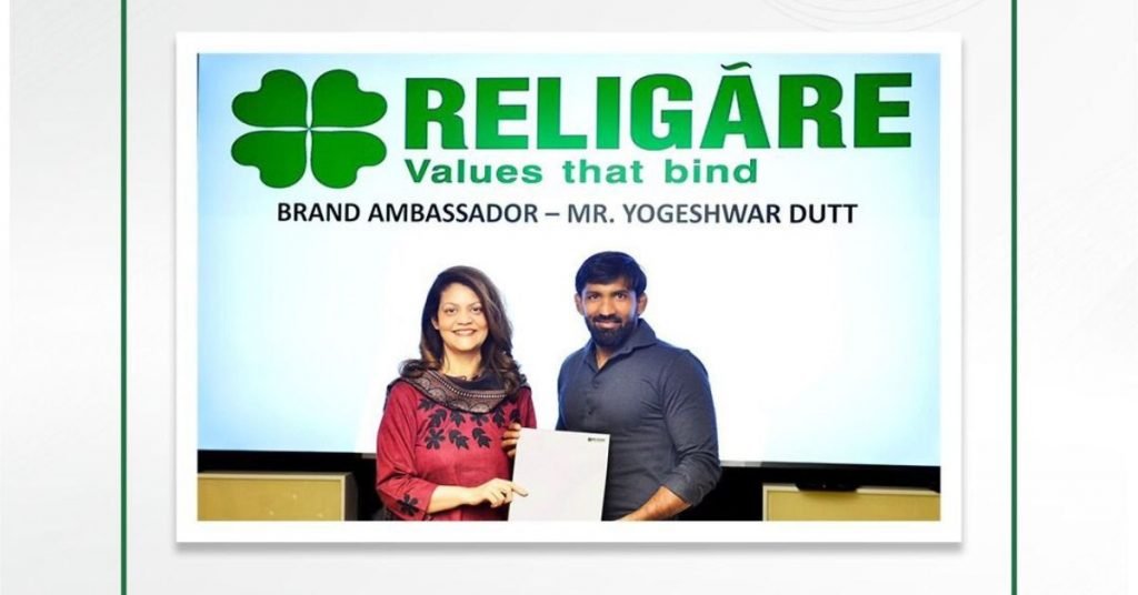 Religare Enterprises Limited (REL) has Appointed a new face to the ambassador Mr. Yogeshwar Dutt.