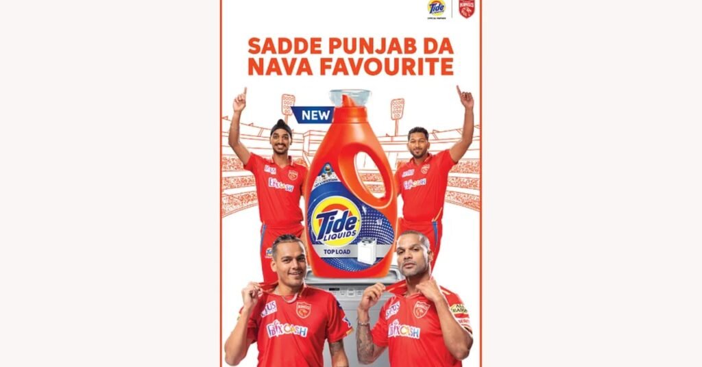Tide liquids become ‘official laundry partner’ for Punjab Kings